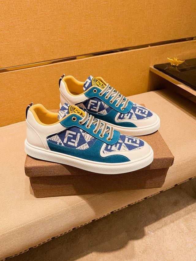 Factory P Batch Fendi Men's Shoes High-End Brand Official Website 1:1 Latest Mas