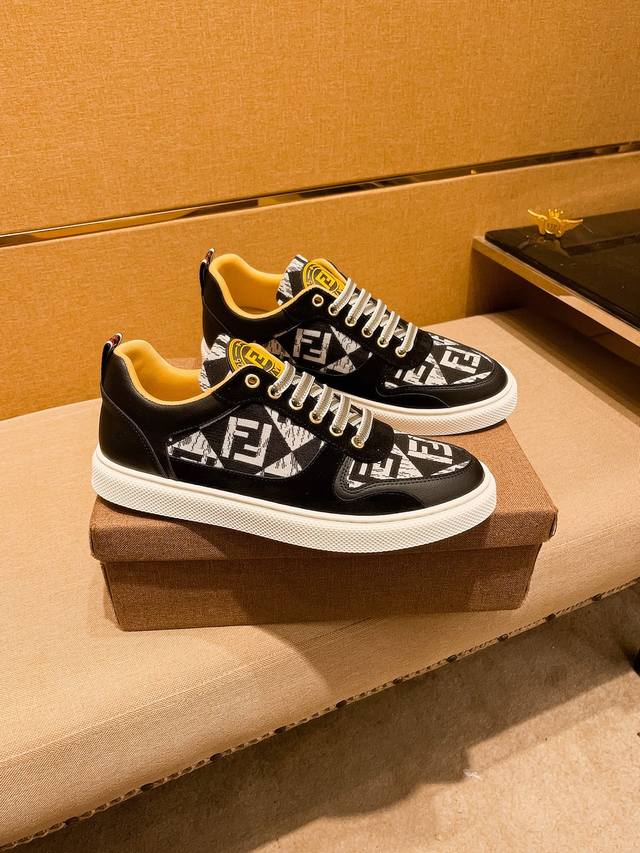 Factory P Batch Fendi Men's Shoes High-End Brand Official Website 1:1 Latest Mas