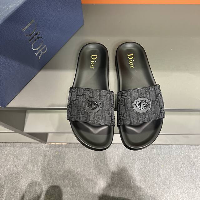 Sizes 38-45 Dior Dior Latest H-Town Series Oblique Thick-Soled Slippers Sandals