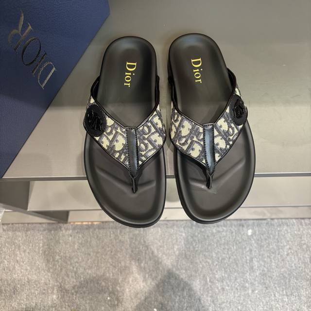 Sizes 38-45 Dior Dior Latest H-Town Series Oblique Thick-Soled Slippers Sandals