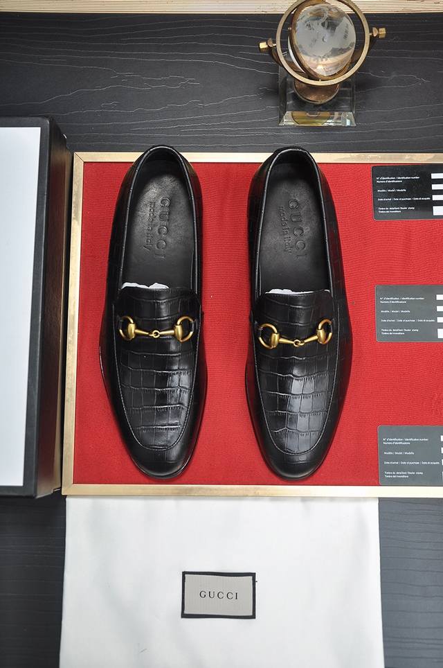 Factory Price P Italian Top-Tier Luxury Men's Shoe Giant Gucci, Genuine Leather