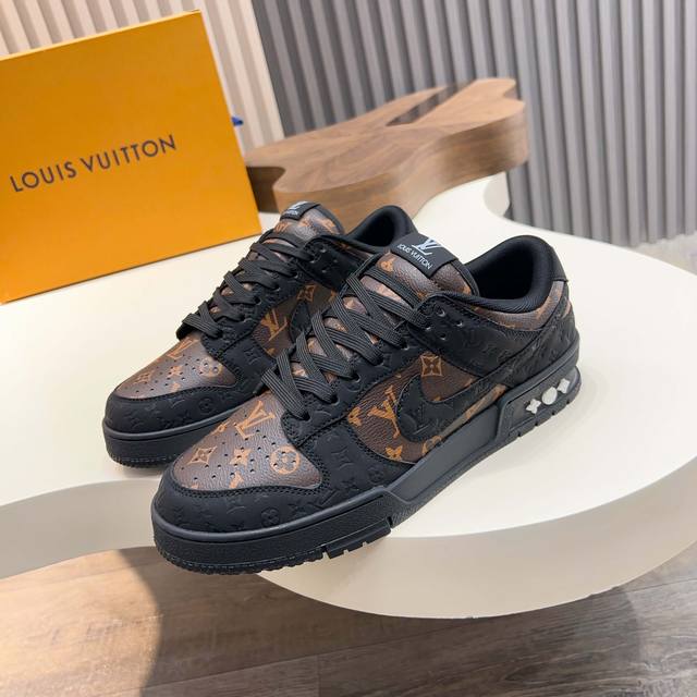 L.V* X Nike Collaboration Low-Top Casual Sneakers, Meticulously Crafted From Gen