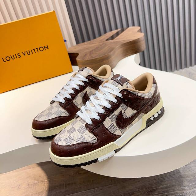 L.V* X Nike Collaboration Low-Top Casual Sneakers, Meticulously Crafted From Gen