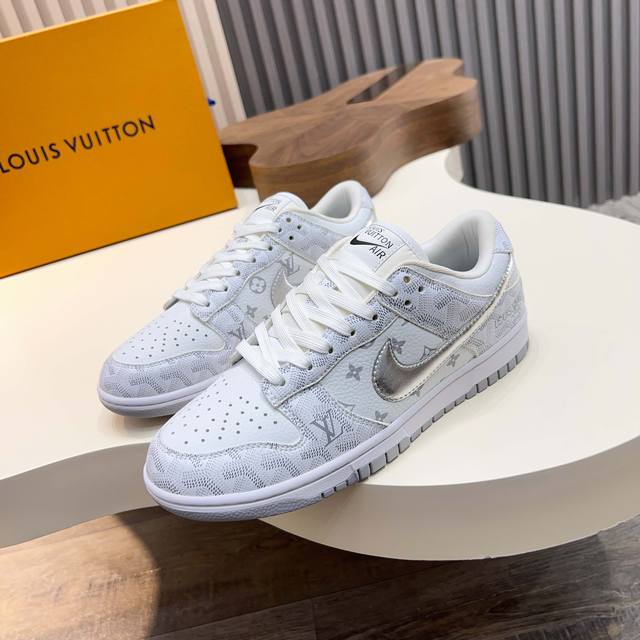 L.V* X Nike Collaboration Low-Top Casual Sneakers, Meticulously Crafted From Gen