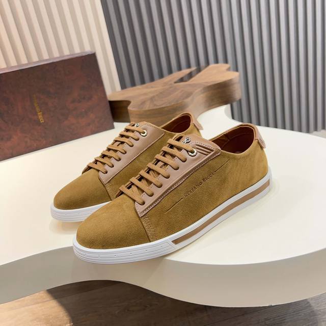 Stefano Ricci, A High-End Luxury Brand, Men's Casual Sneakers, Genuine Leather,