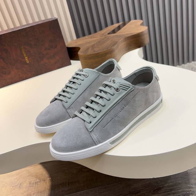 Stefano Ricci, A High-End Luxury Brand, Men's Casual Sneakers, Genuine Leather,