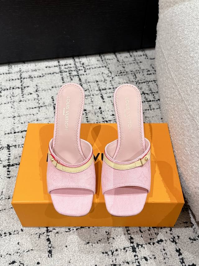 Takashi Murakami X Louis Vuitton 25 6Am Square-Toe Open-Toe High-Heel Strappy Sa