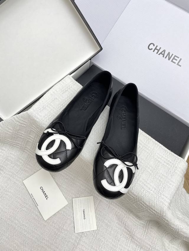 Plane Box 10 - Premium-Grade Chanel Chanel Early Spring New Mary Jane Shoes, Sin
