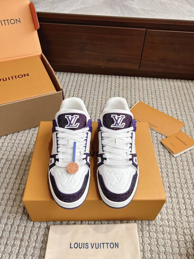 Couple's Size # Top-Tier Version Lv Trainer Bing Bing Private Mold Luxury Crysta