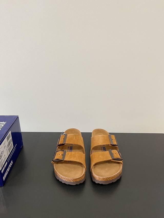 Couple's Edition Men's Size 10 Birkenstock Double Strap Buckle Half-Slip-On Sand