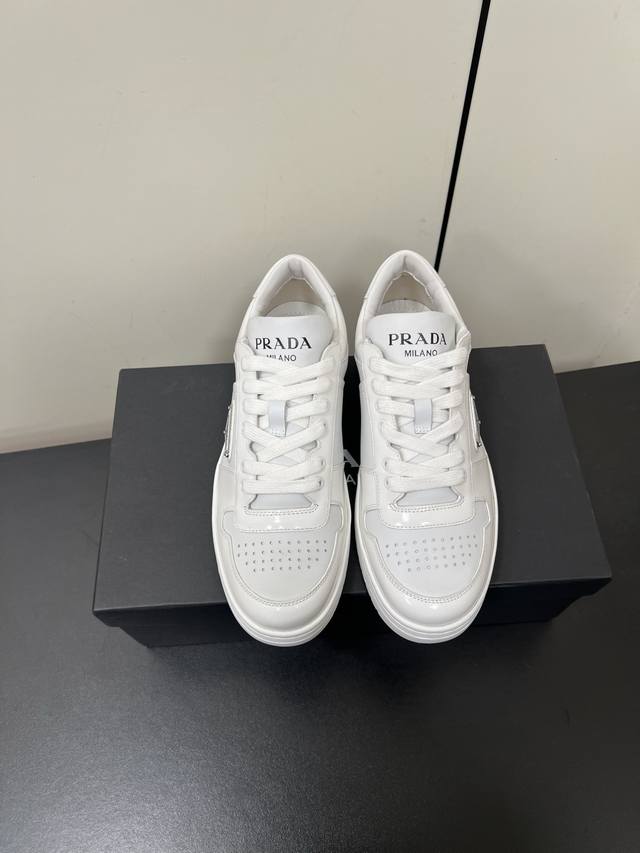 Men's 480 Prada Downtown Lace-Up Couple's Sneakers, The Same Style As Song Jia A