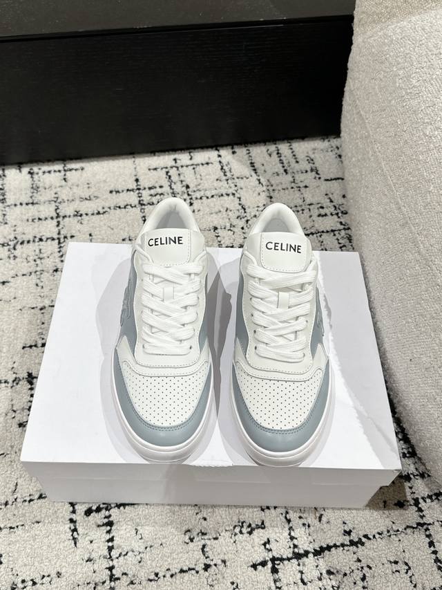 Couple's Edition Top-Tier Version Celine 25 Latest Block Series Lace-Up Couple's