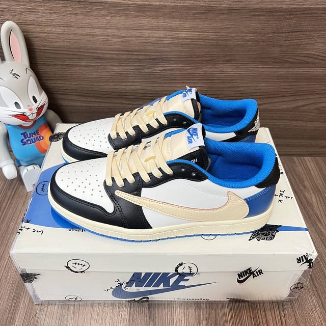 Top-Tier Version Travis Scott X Fragment Design X Jordan Air Jordan 1 Low Og Sp