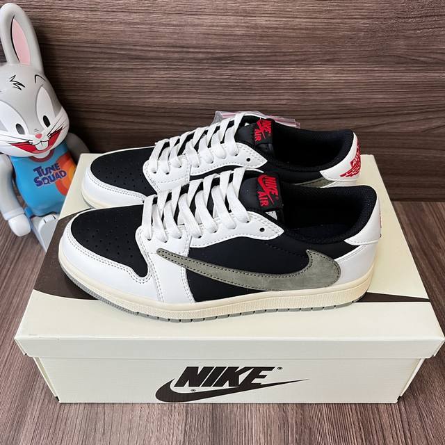 Top-Tier Travis Scott X Jordan Air Jordan 1 Low Medium Olive Collaboration Editi