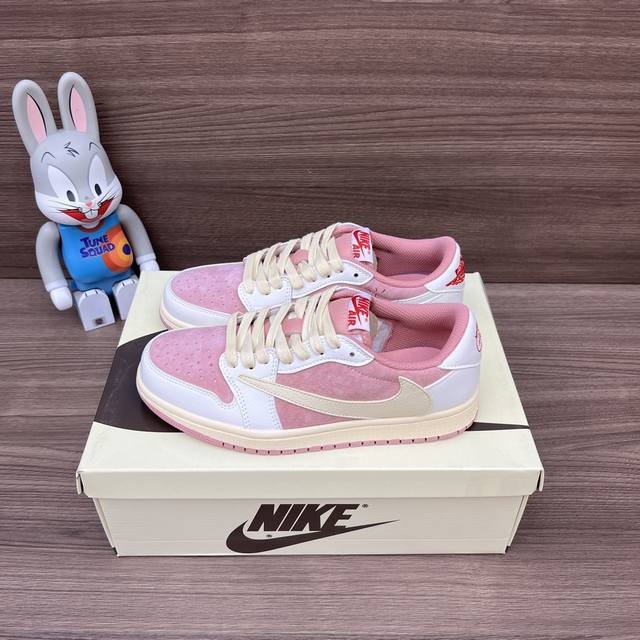 Premium Version Travis Scott X Jordan Air Jordan 1 Comfortable And Simple Anti-S