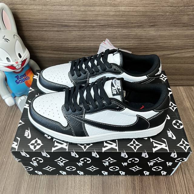 Premium Travis Scott X Jordan Air Jordan 1 Low Lv Collaboration Durable Anti-Sli