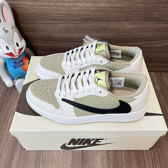Top-Tier Travis Scott X Jordan Air Jordan 1 Low Golf Reverse Hook 6.0 Durable Br