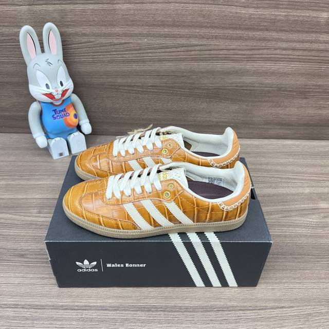 Top-Tier Version Wales Bonner X Adidas Originals Samba Wonder White Night Brown