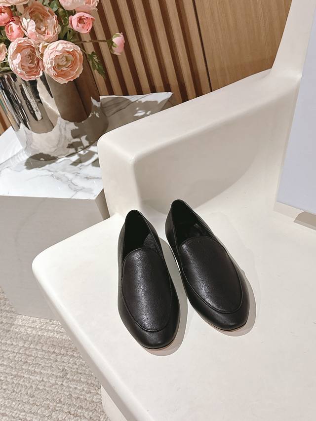 Factory Price P The Row New Arrival 25Ss New Neutral Retro Simple Loafer With Fr