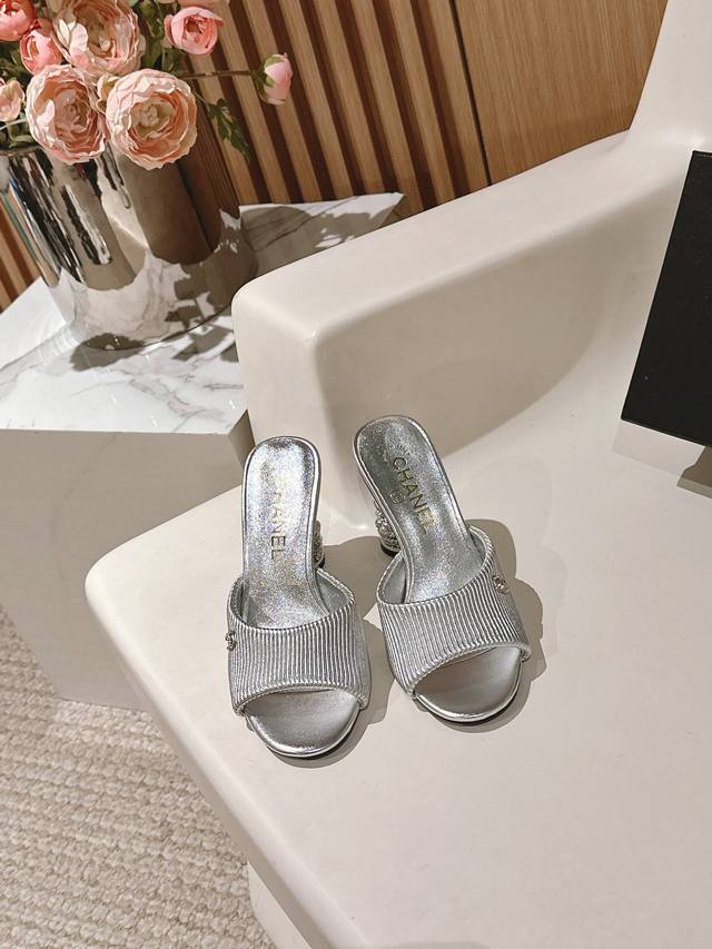 Chanel | Little Black 25P Spring/Summer New Arrival Series Double C High-Heel Sl