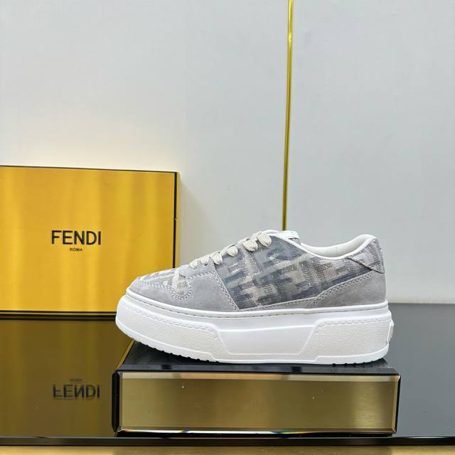 Factory Price P #Film Edition #Fendi New Thick-Soled Skate Shoes Casual Sneakers