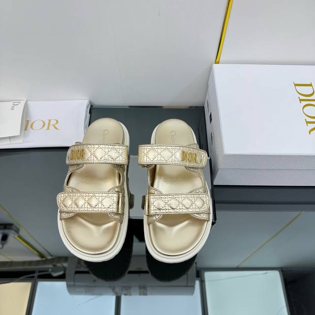 Factory Price Pp Dior Spring/Summer New Arrival Velcro Strap Sandals, Endorsed B