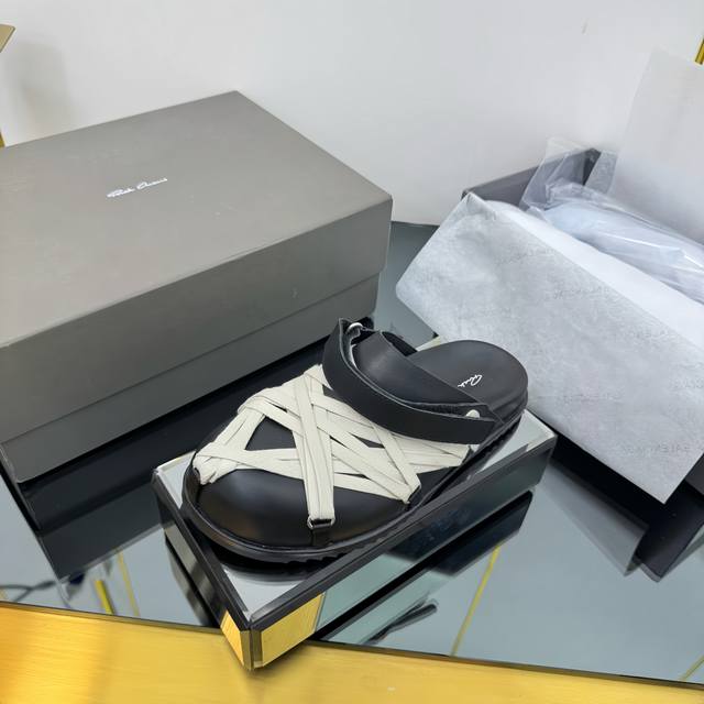 Factory Price Pp Strap Style Men's +50 Rickowens Owens Crazy Strap Couple's Slip
