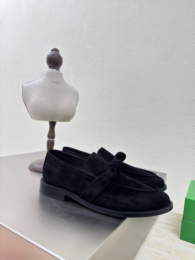 Bottega Venet* Genuine Leather, Rope-Tied Accessories, Women's Astaire Loafers,