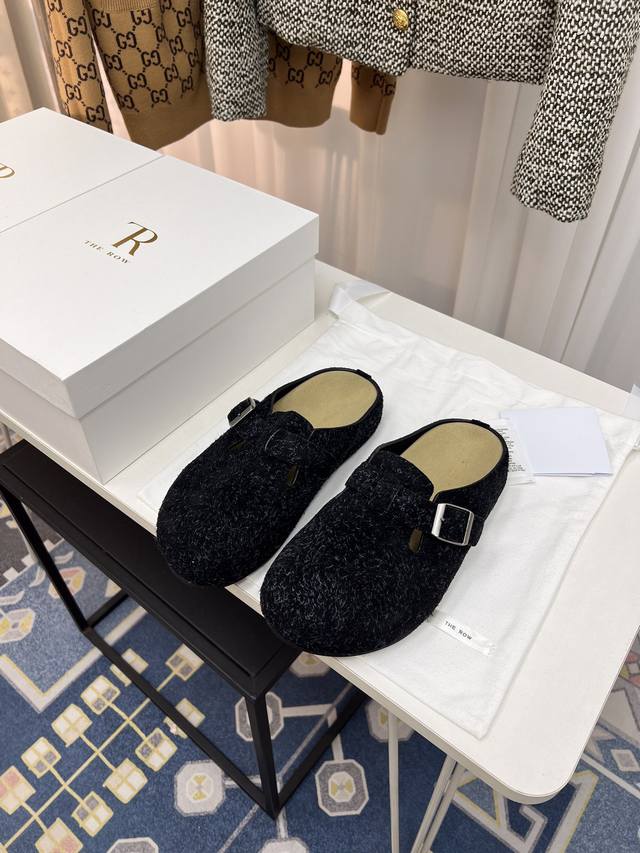 The Row 24 New-Style Toe-Covered Slippers, Birkenstock-Style, Retro-Chic And Ver