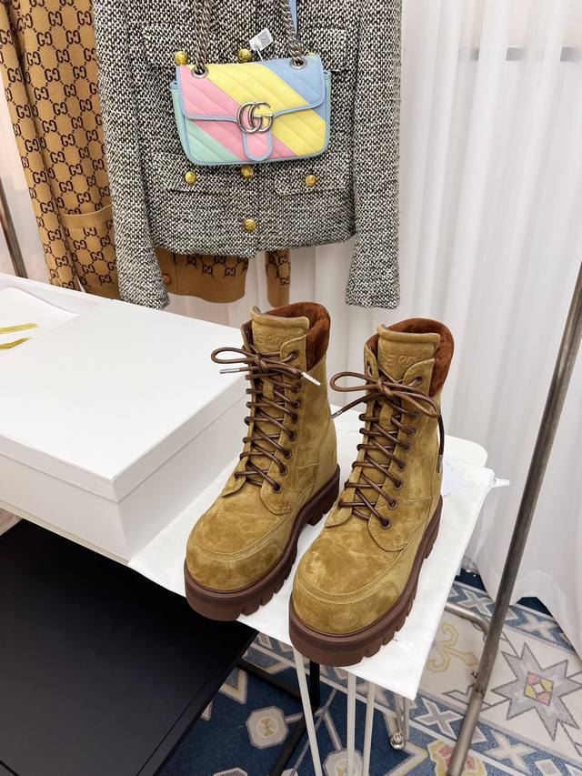 The Row European Edition Fall/Winter New Arrival Thick-Soled Height-Adding Boots
