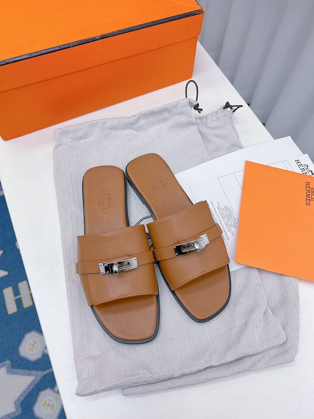 Herm S 23Ss Top-Tier Authentic Quality Women's Slipper Series; Purchased The Gen