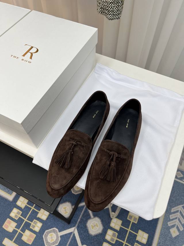 The Row French Retro Round-Toe Minimalist Versatile Flat Loafer This Is Truly Th