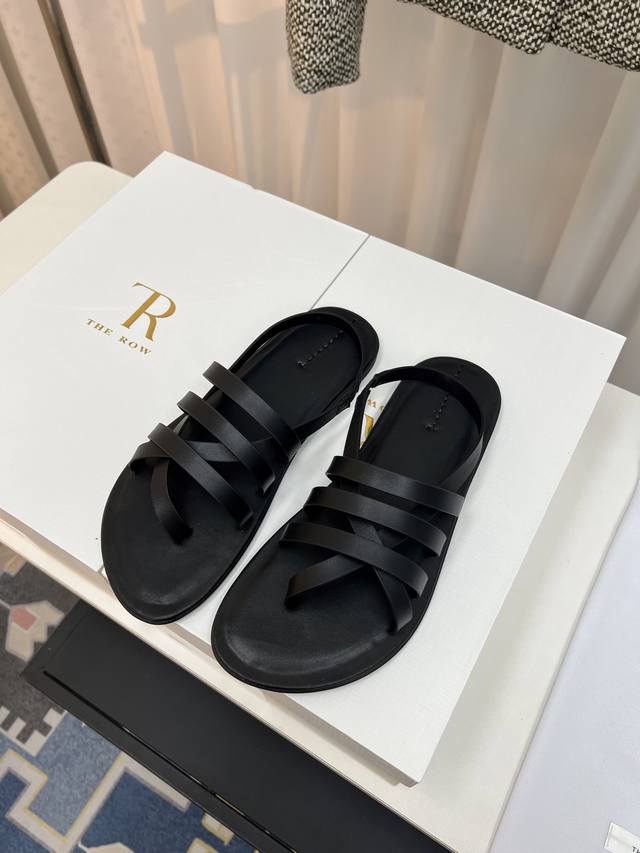 The Row 25Ss Leather Roman Thong Sandals Inspired By Roman Sandals, This Design