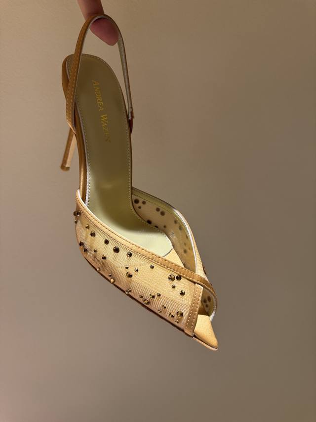 Andrea Wazen Fairy-Inspired Sandals, Handcrafted Lace Folding Technique, Incredi