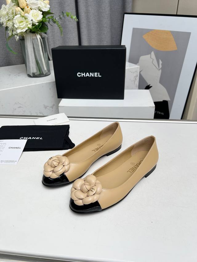 Flash Sale Price: Ch Nel 24C Early Spring New Arrival Camellia Mary Jane Single-