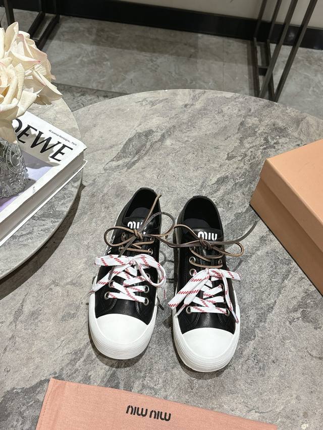 Leather Miu Miu Miu Miu 25Ss Spring/Summer New Arrival Retro Genuine Leather Can