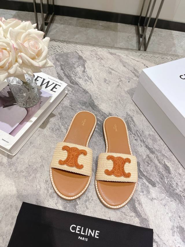 Celine Sili Spring/Summer Latest Retro Arc De Triomphe Fashionable Sandals Perfe