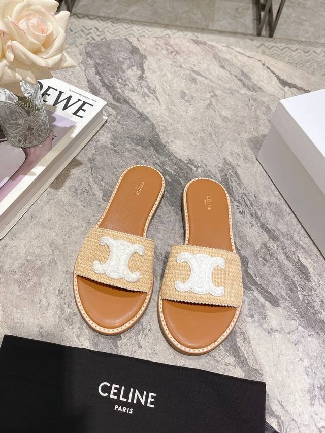 Celine Spring/Summer Latest Retro Arc De Triomphe Fashionable Sandals For Summer