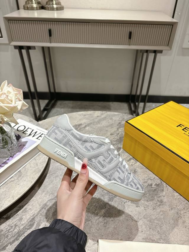 Women's/Men's 10 Top-Tier Version Fendi Match 2025 New Sports Board Shoes, A Spo