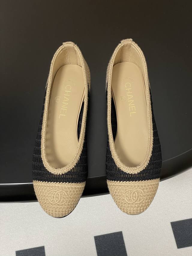 Premium-Grade Woven Ballet Shoes, Flat Straw-Woven Single Shoes, Exclusive Runwa