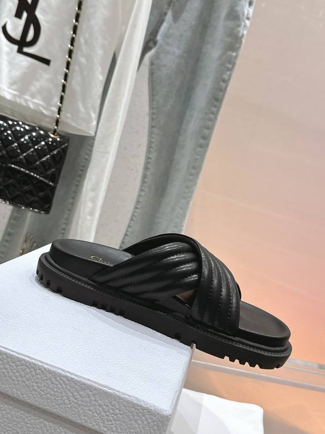 Leather And Fur Dior's Latest Spring/Summer Sandals, Highly Recommended By Celeb