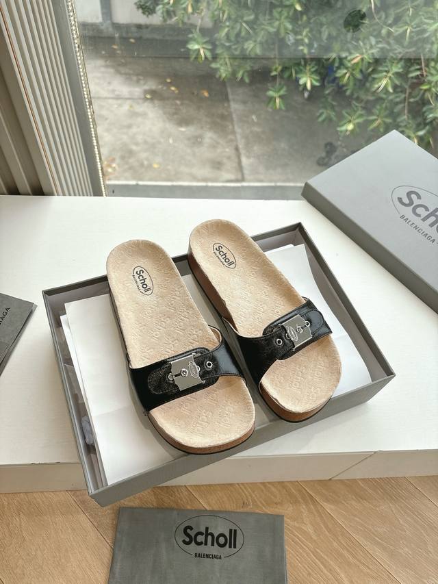 Reseller-Level G059 Balenciaga 25S Spring/Summer New Arrival Cork Sole Sandals P