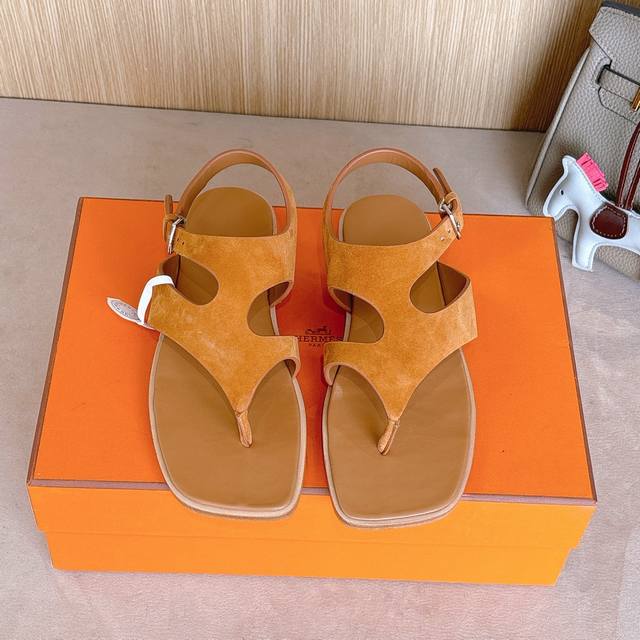 Factory Price P Hermes Karen Sandal Series Fashionable And Versatile, Extremely