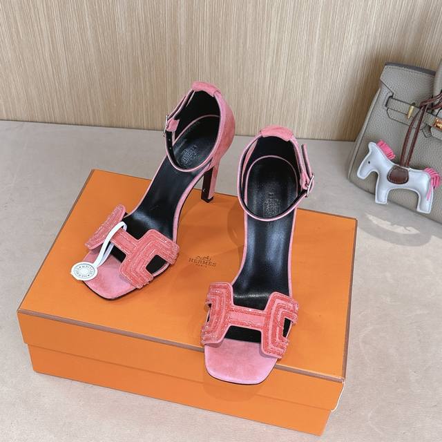 10.5Cm Set Of Images Factory Price P Hermes Joy 105 High-Heeled Sandals Fashiona