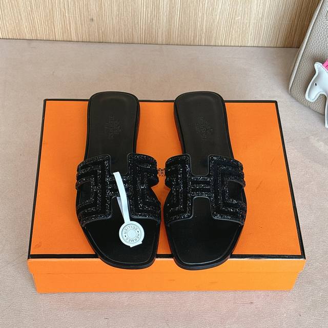 Compatible With Airplane Box 10 Hermes H-Shaped Oran Sandal Series. Fashionable