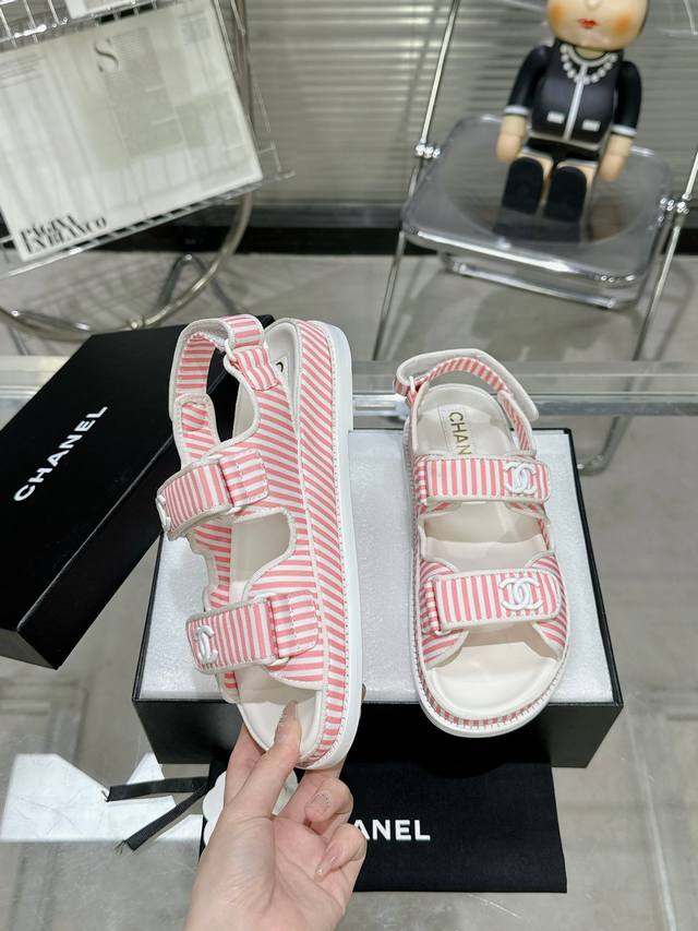 Genuine Leather Sole * 24Ss Spring/Summer Classic Style! Beach Shoes Taking The