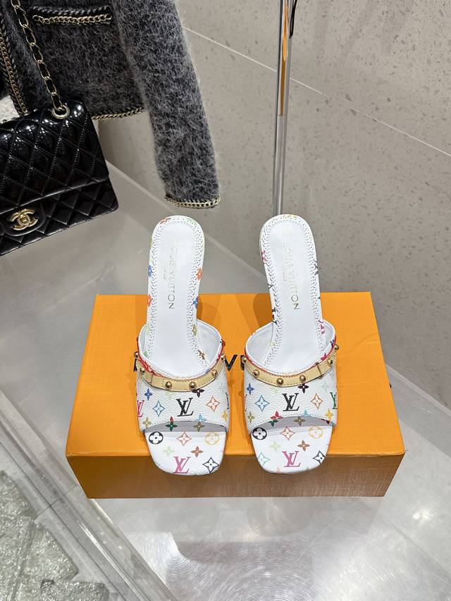 Top-Tier Version Louis Vuitton 2025 Spring/Summer New Release Bow-Tie Heeled San