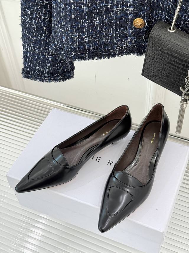 New Arrival Cat-Heel Pointed-Toe High-Heel Shoes Minimalist Design Style, Perfec
