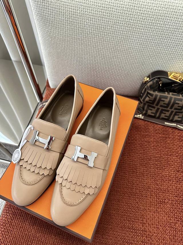 Made In Guangdong * Royal Retro H-Buckle Fringe Loafer | Authentic Purchase, Pre