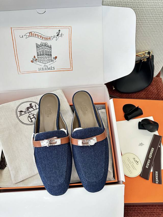 Made In Guangzhou * Classic Kelly Buckle Oz Mule Shoes | Authentic Purchase, Pre